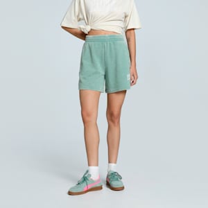 CLASS Women's 5" Washed Shorts, Green Moon, extralarge-IND